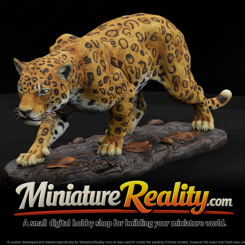 Jaguar Female miniature, three-quarter view