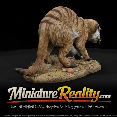 Meerkat Female miniature, three-quarter view
