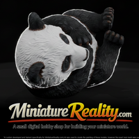 Giant Panda Cub Rolling on Its Back miniature, three-quarter view — thumbnail 1