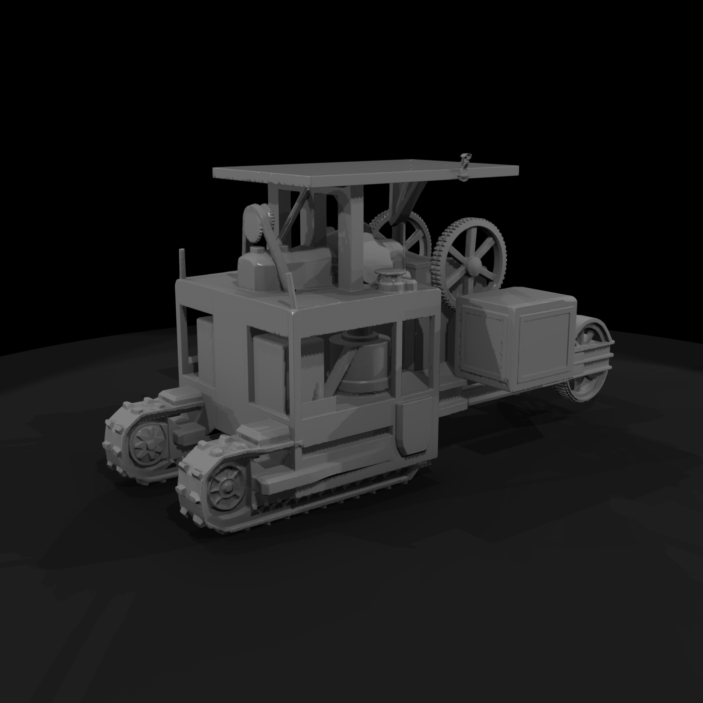 antique agricultural tractor 2