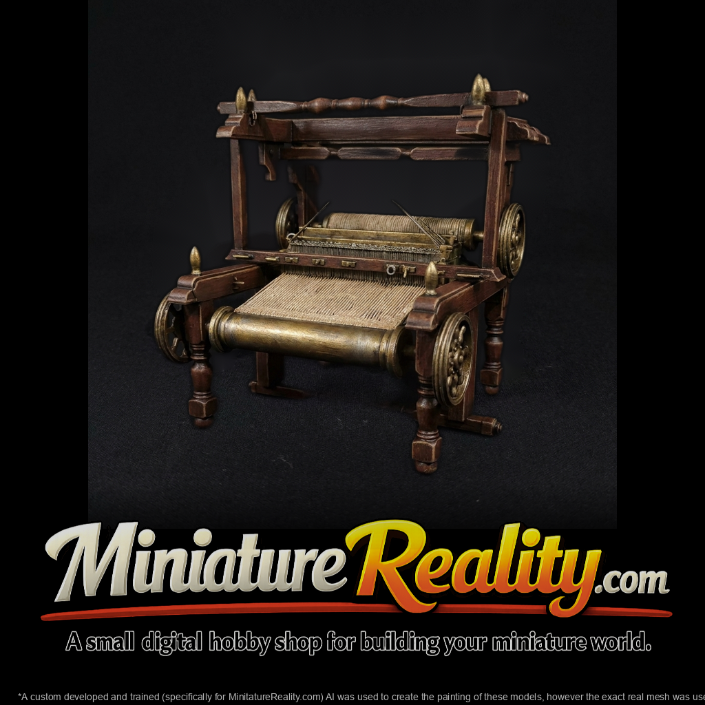Antique Floor Loom Miniature
