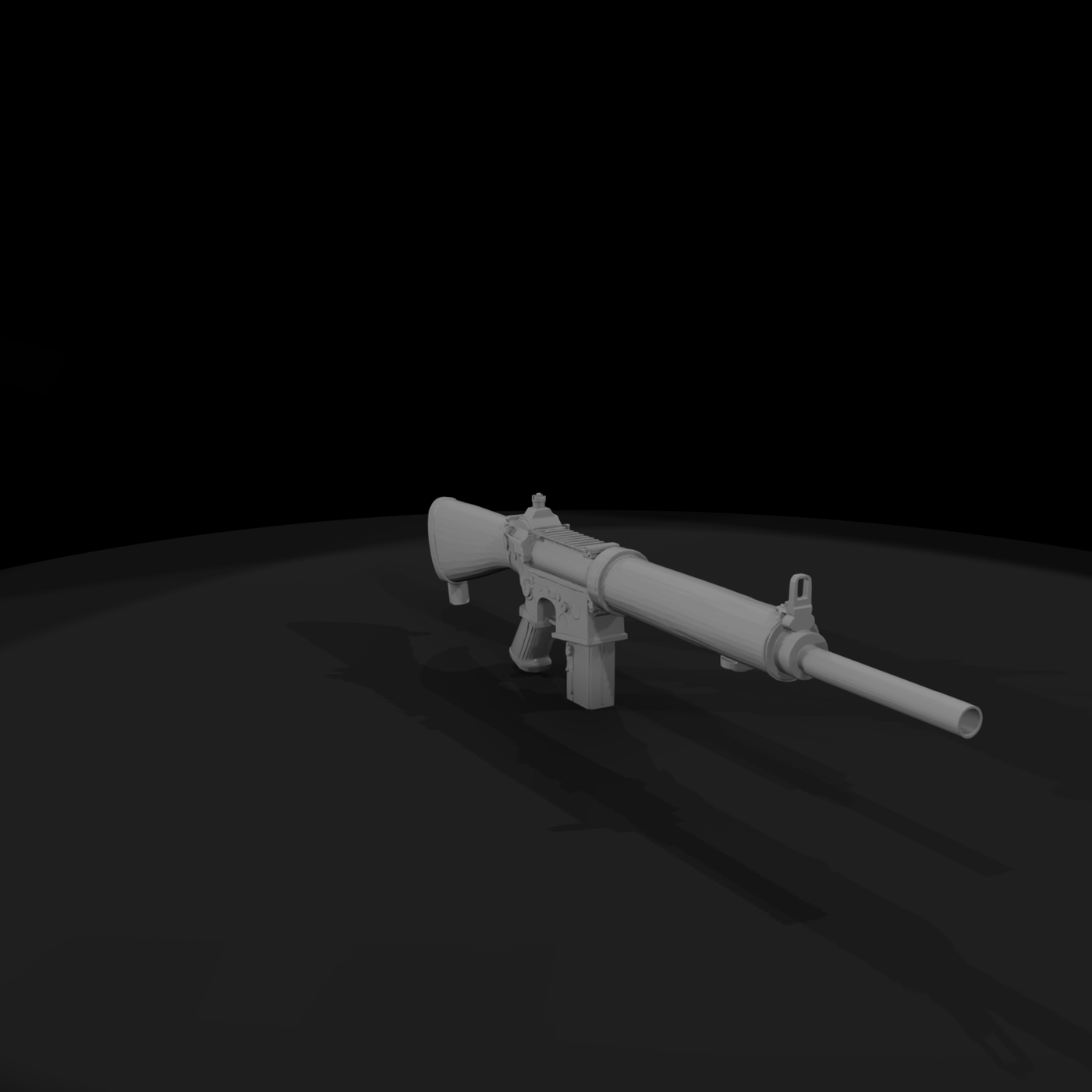 Armalite AR-10T Battle Rifle — 3D Printable Miniature