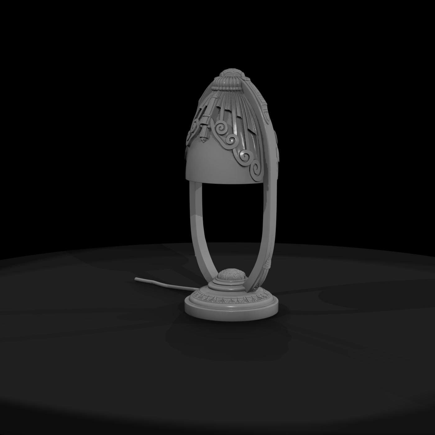 Art Deco Ornate Table Lamp — Miniature & Model Railways