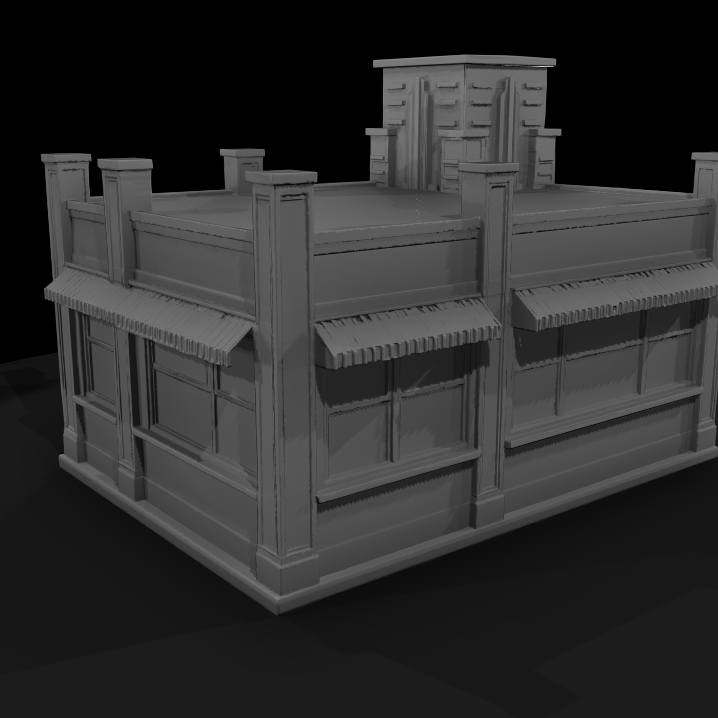 art deco storefront