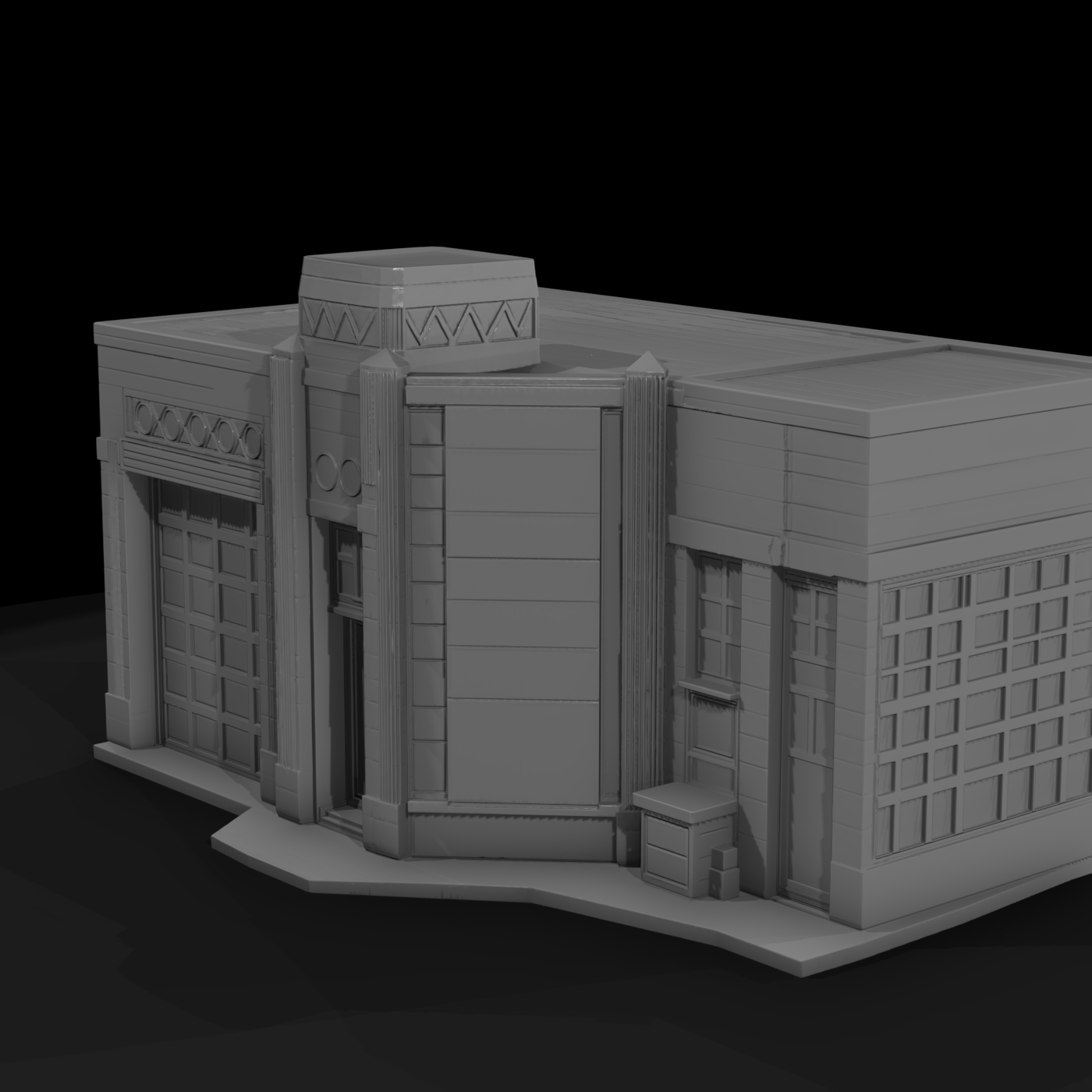 Art Deco Storefront Facade