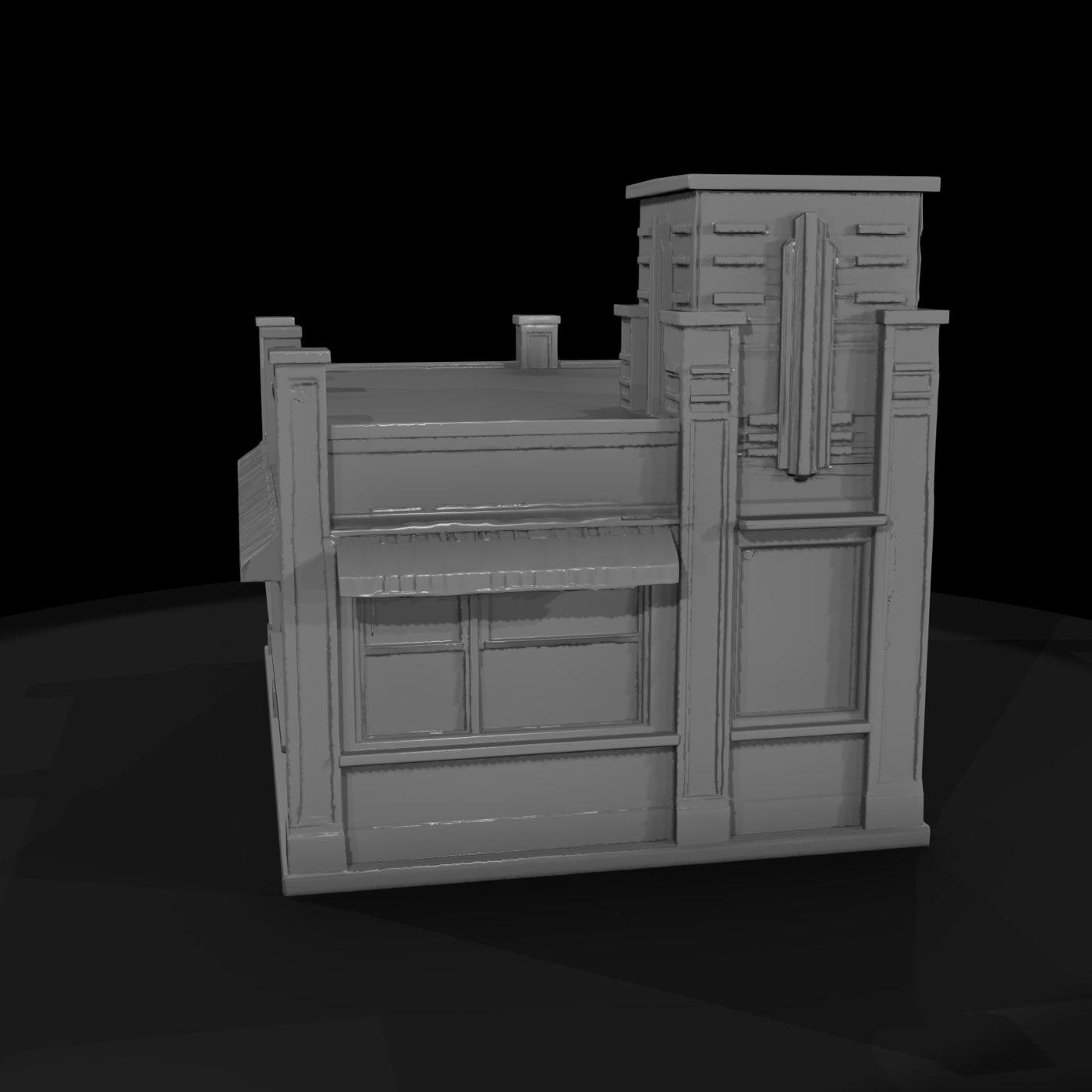 art deco storefront