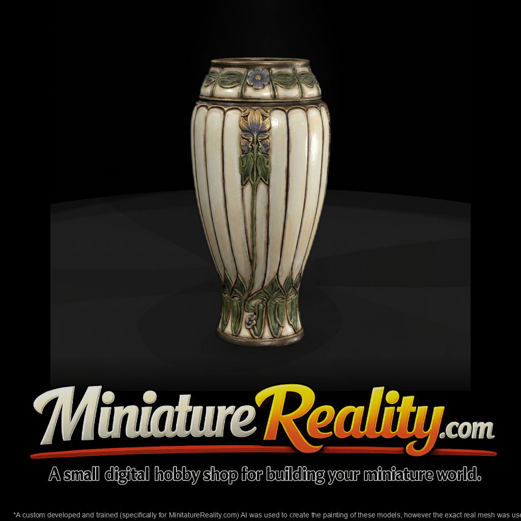 Art Nouveau Embossed Vase