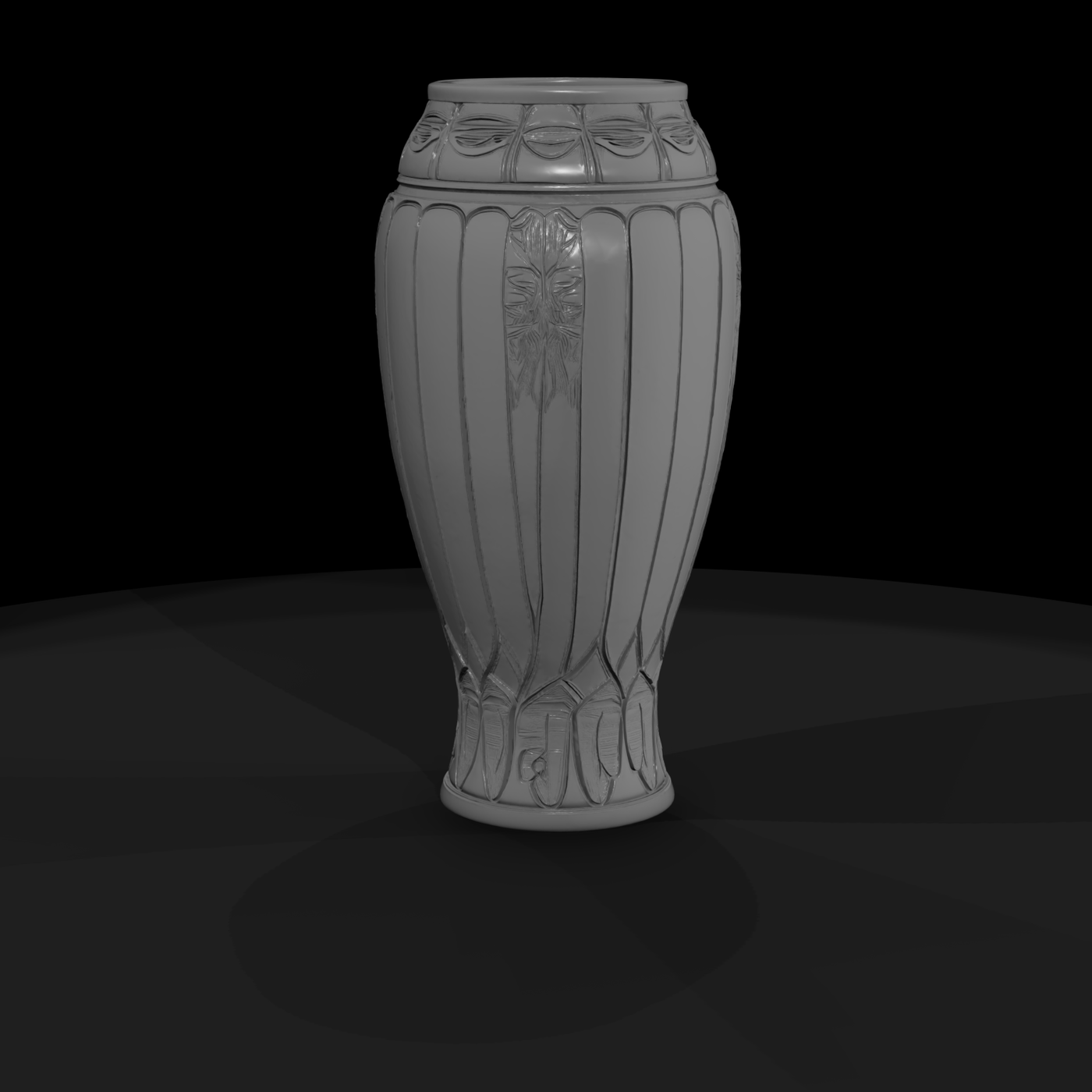Art Nouveau Embossed Vase