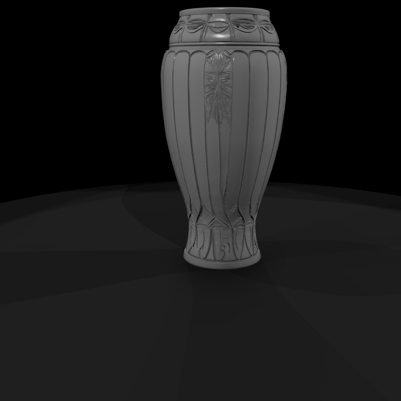 Art Nouveau Embossed Vase