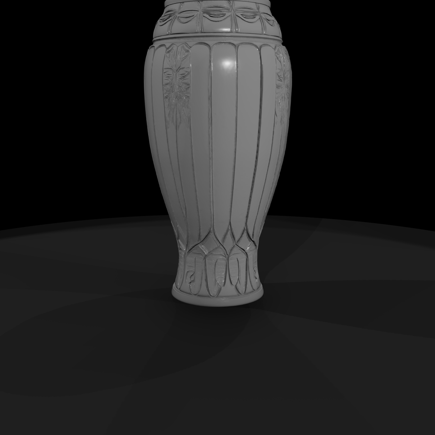 Art Nouveau Embossed Vase