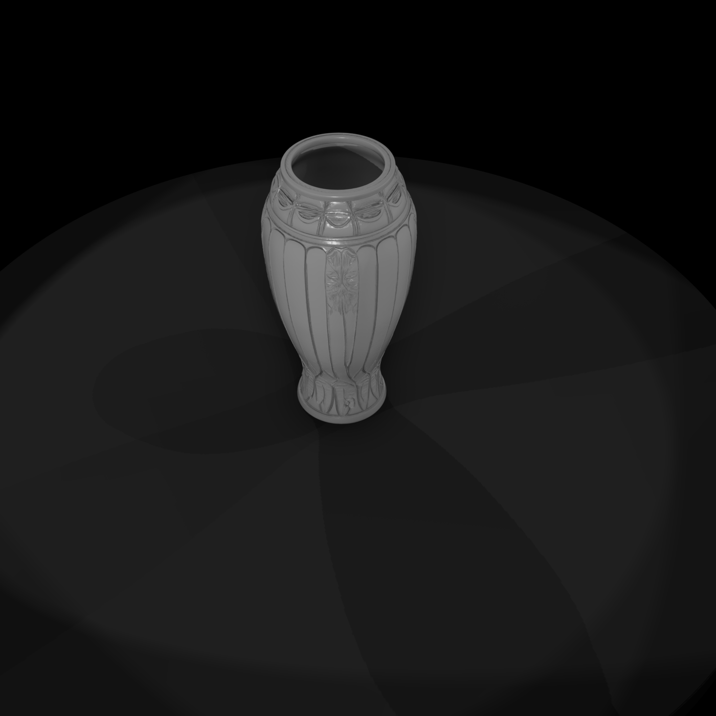 Art Nouveau Embossed Vase