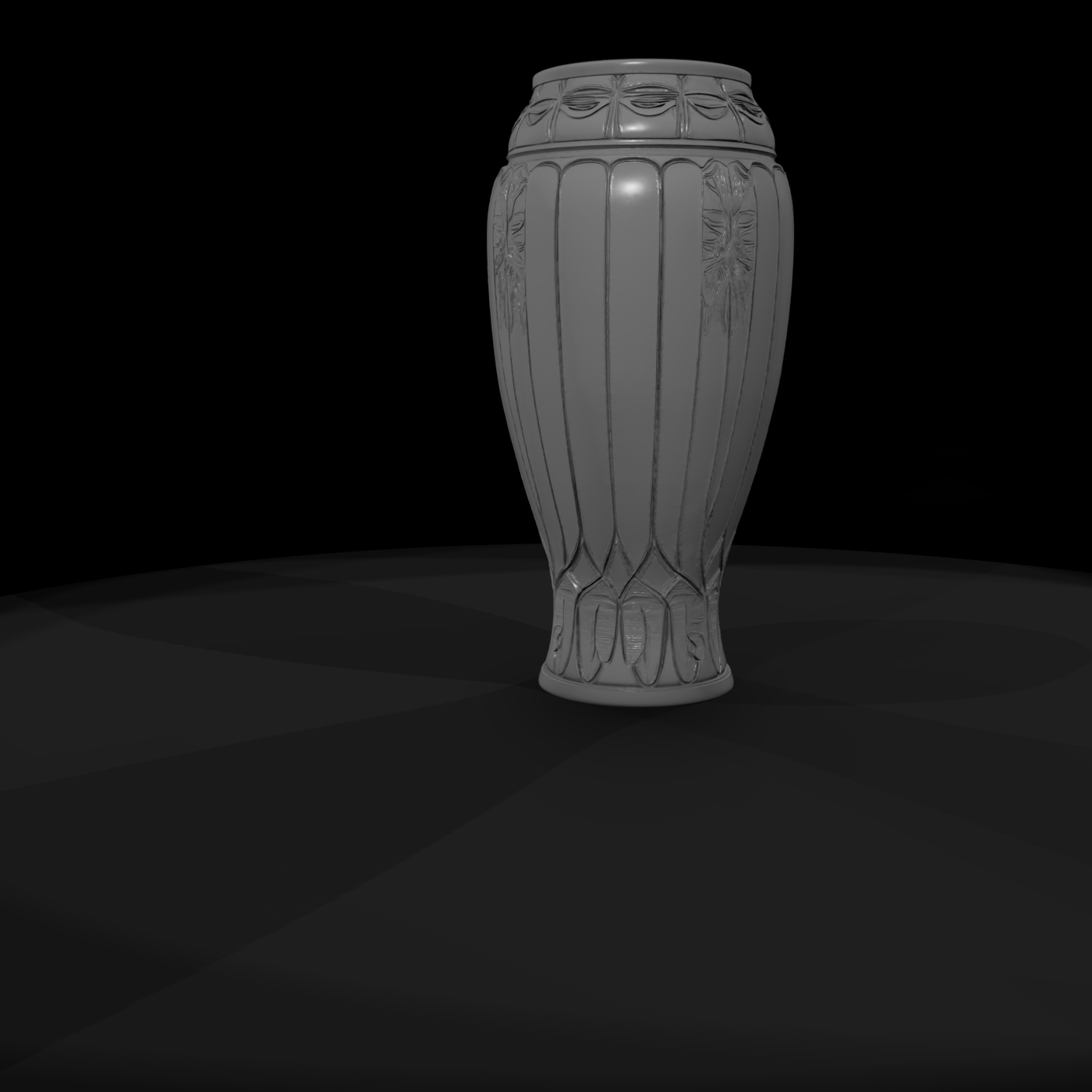 Art Nouveau Embossed Vase