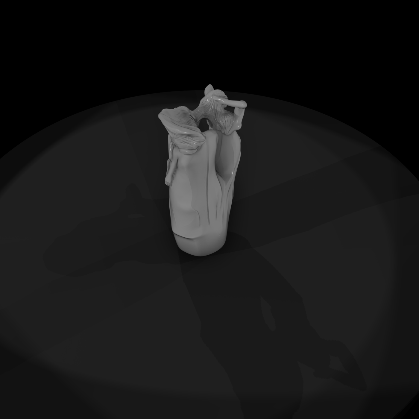 Art Nouveau Trio Vase