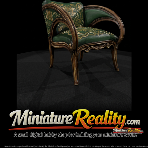 Art Nouveau Upholstered Armchair