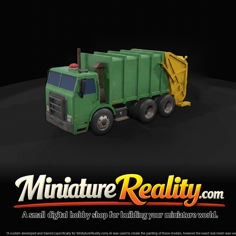 Autocar Garbage Truck (3D Printable Miniature)