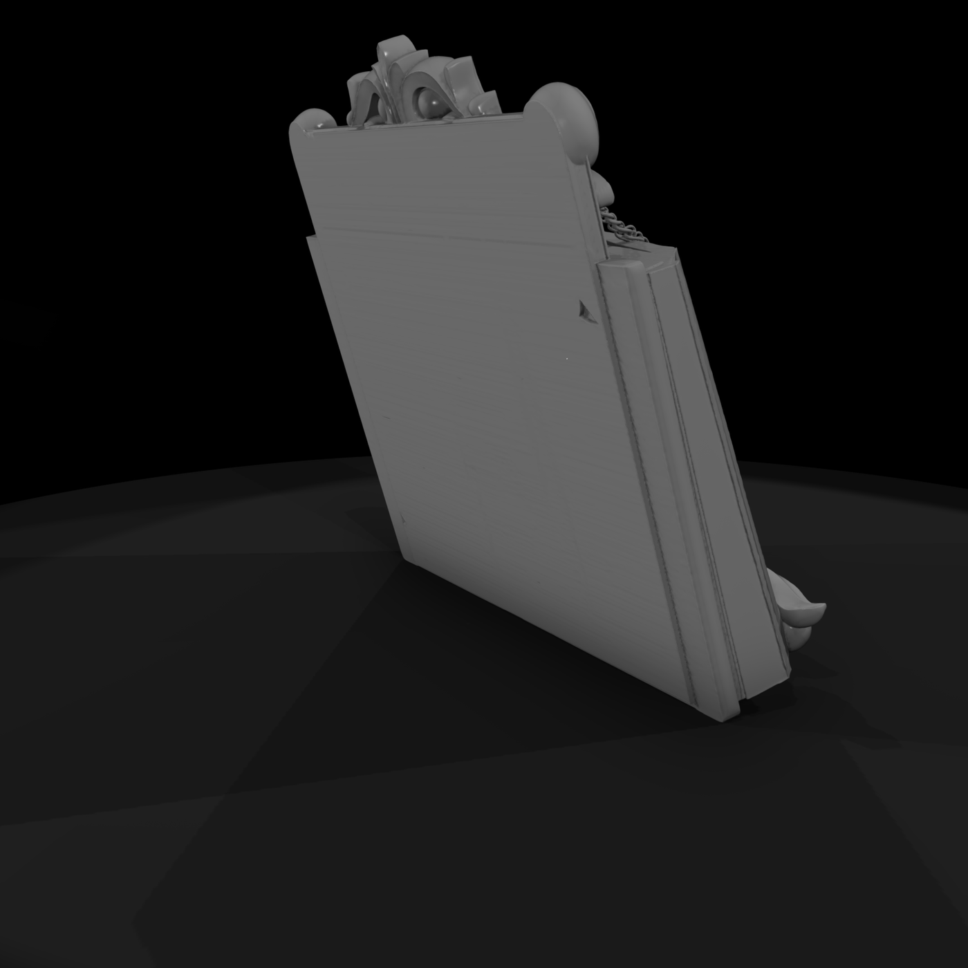 Baroque Open Book Display — Ornate Bookstand