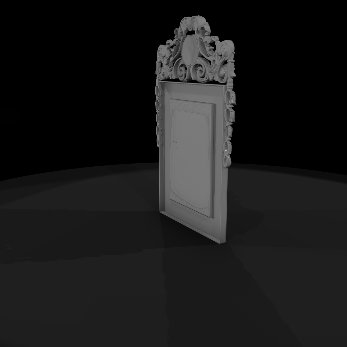Baroque Ornate Carved Picture Frame — Miniature