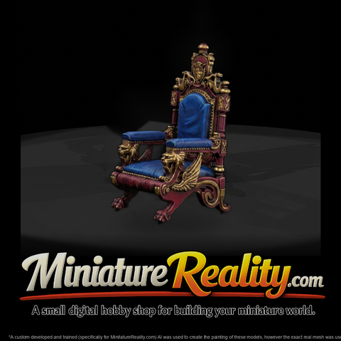 Baroque Royal Throne — Ornate Carved Chair
