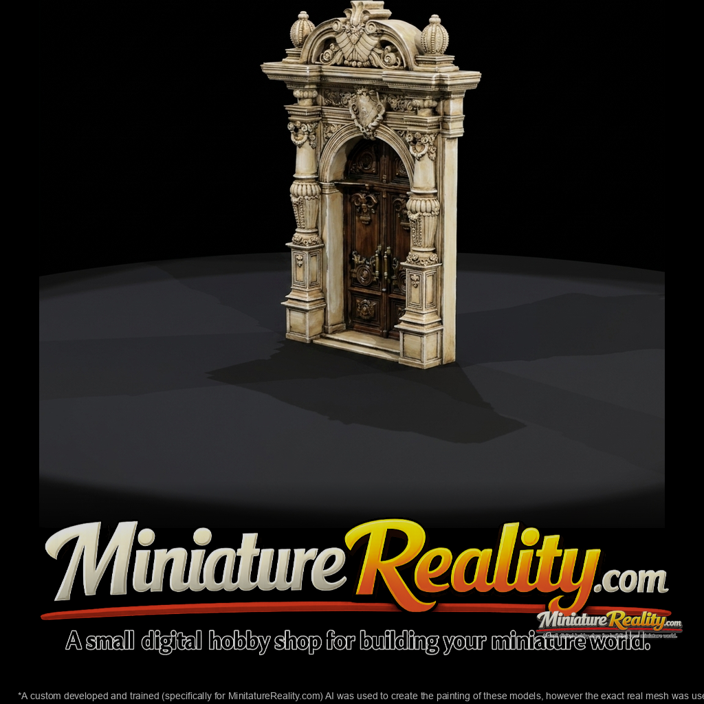 Baroque Arched Entry Door