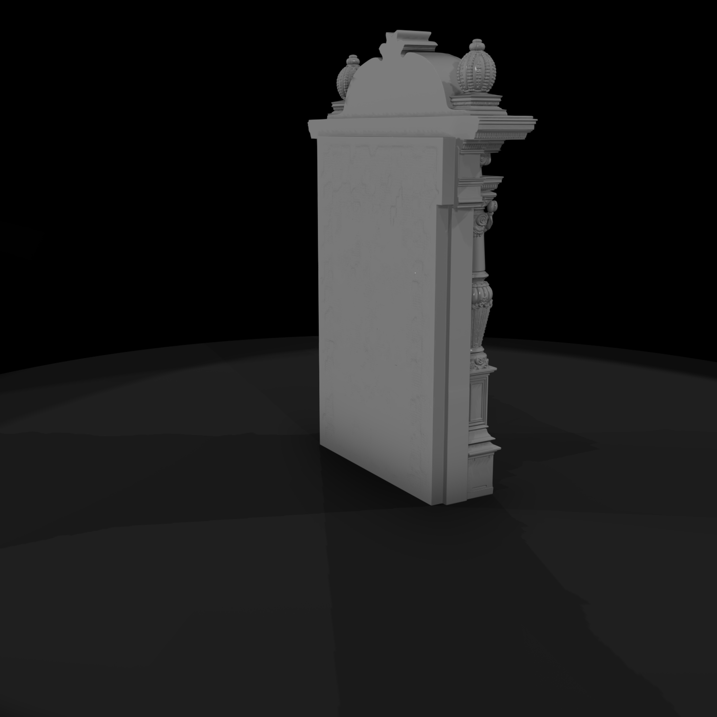Baroque Arched Entry Door