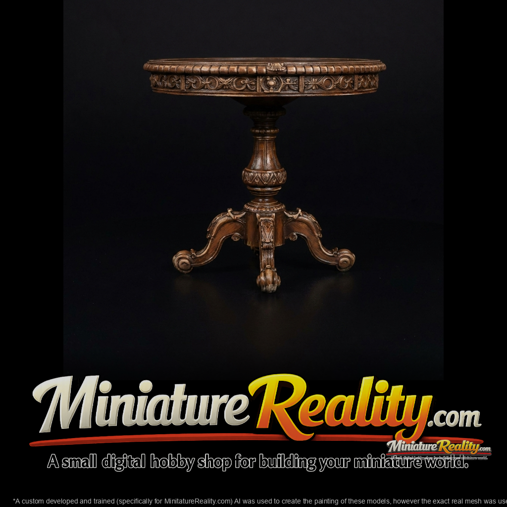 Baroque Carved Side Table