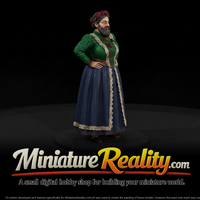 Bearded Lady miniature, three-quarter view — thumbnail 3