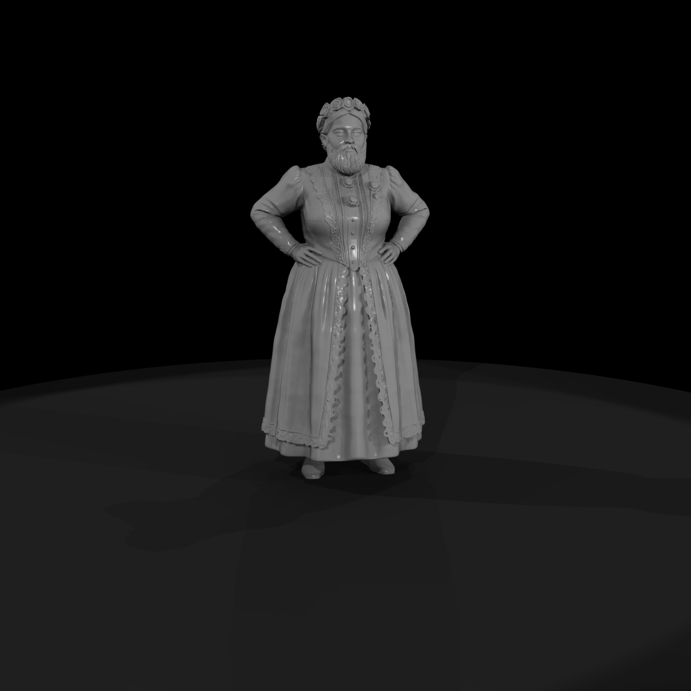 bearded lady