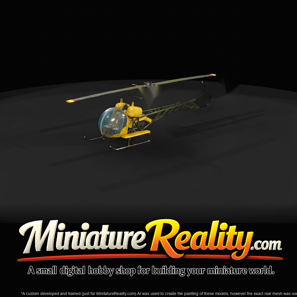 Bell 47 Helicopter Miniature