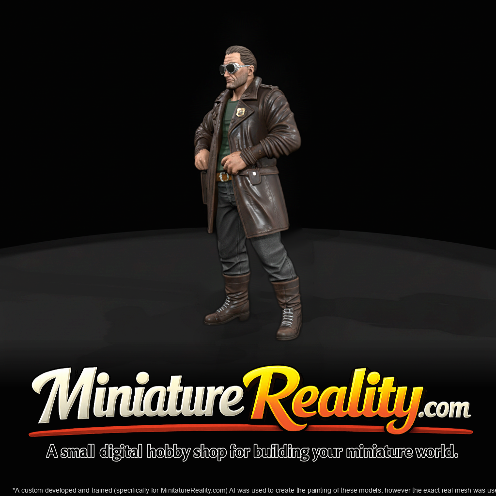 Biker Club Member "Adam" — 3D Printable Miniature