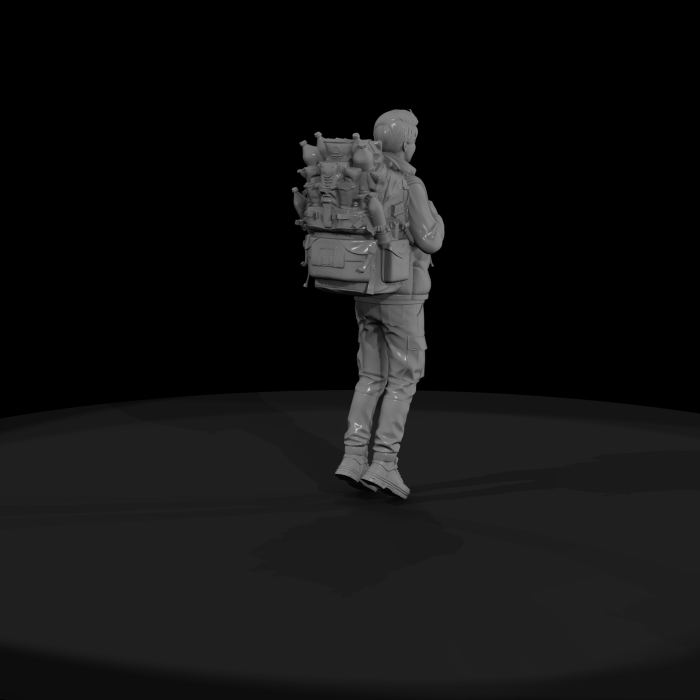 Black Friday Teen with Camera — 3D Printable Miniature
