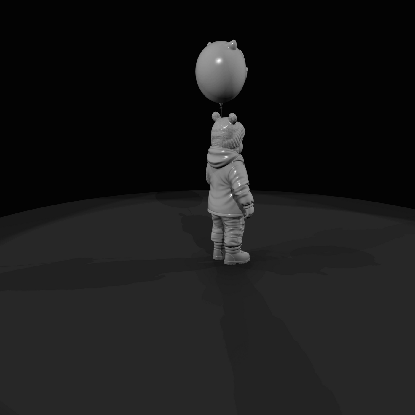 Black Friday Shopper Figure (estimated) — child with balloon