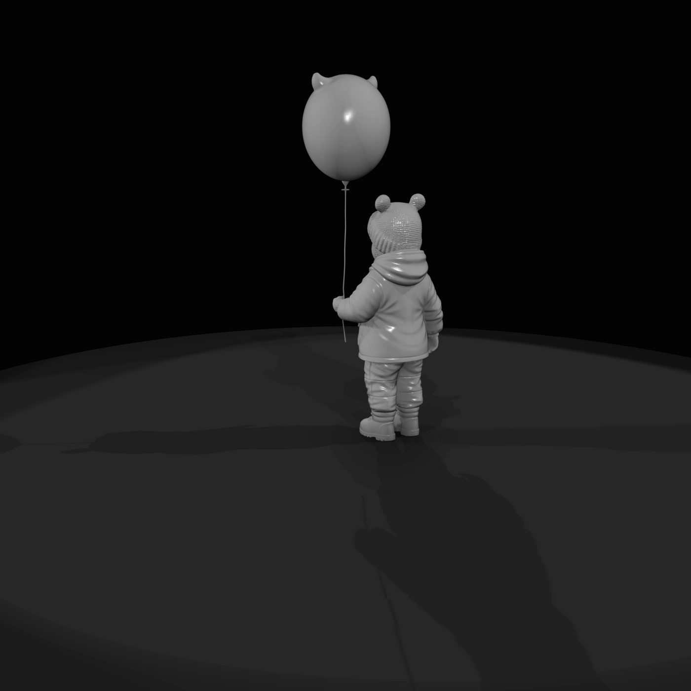 Black Friday Shopper Figure (estimated) — child with balloon