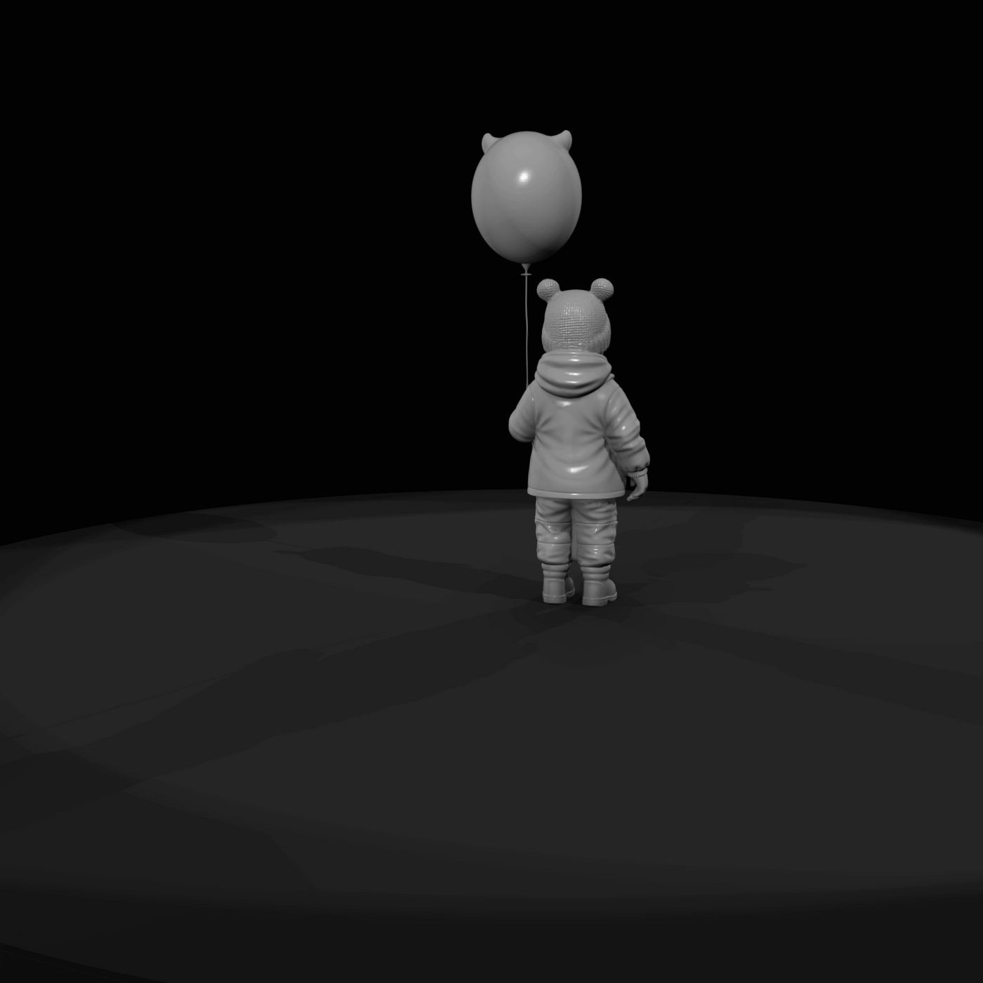Black Friday Shopper Figure (estimated) — child with balloon