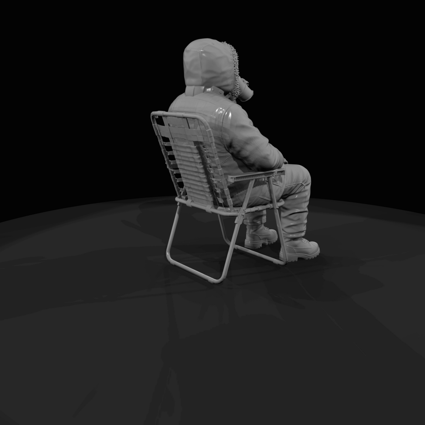 Black Friday Shopper Figure (estimated) — Folding