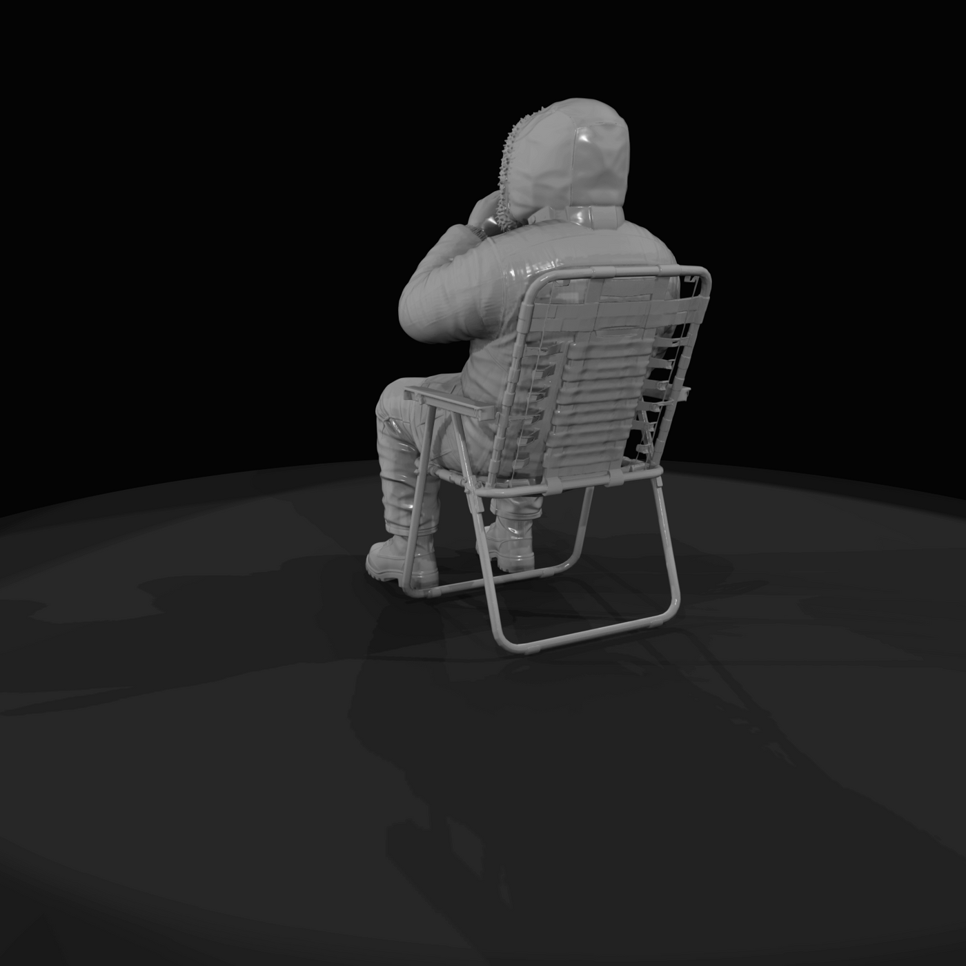 Black Friday Shopper Figure (estimated) — Folding