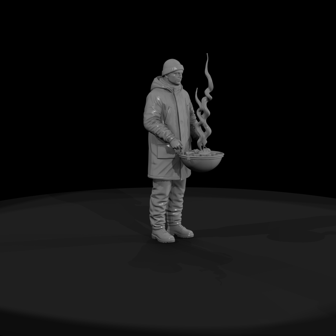 black friday man with small