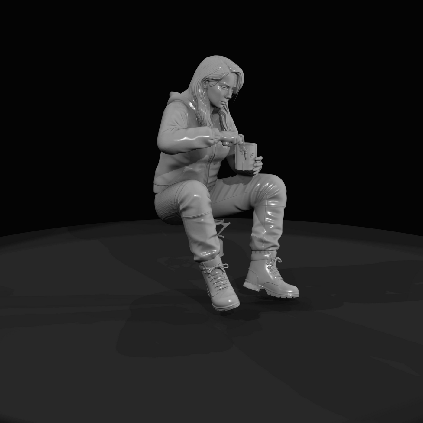Black Friday Shopper Figure (estimated) — canned