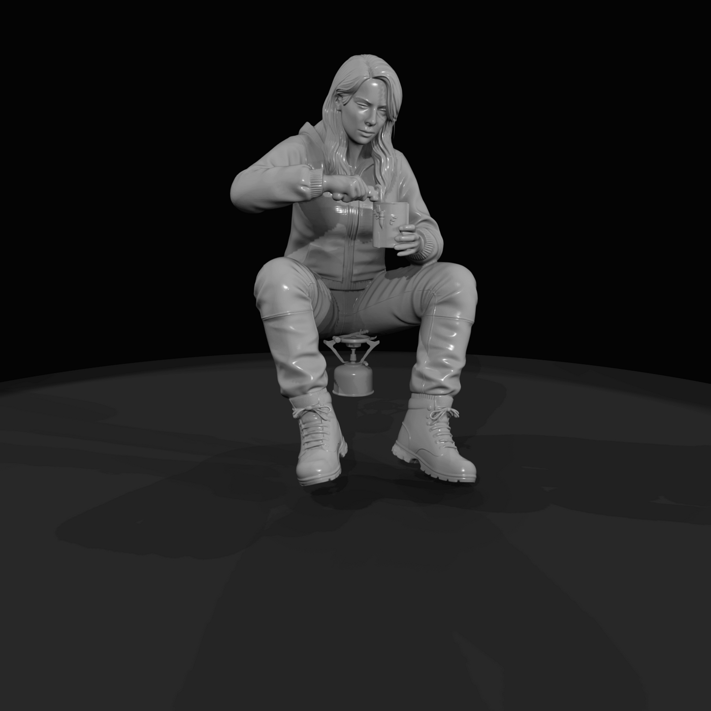 Black Friday Shopper Figure (estimated) — canned