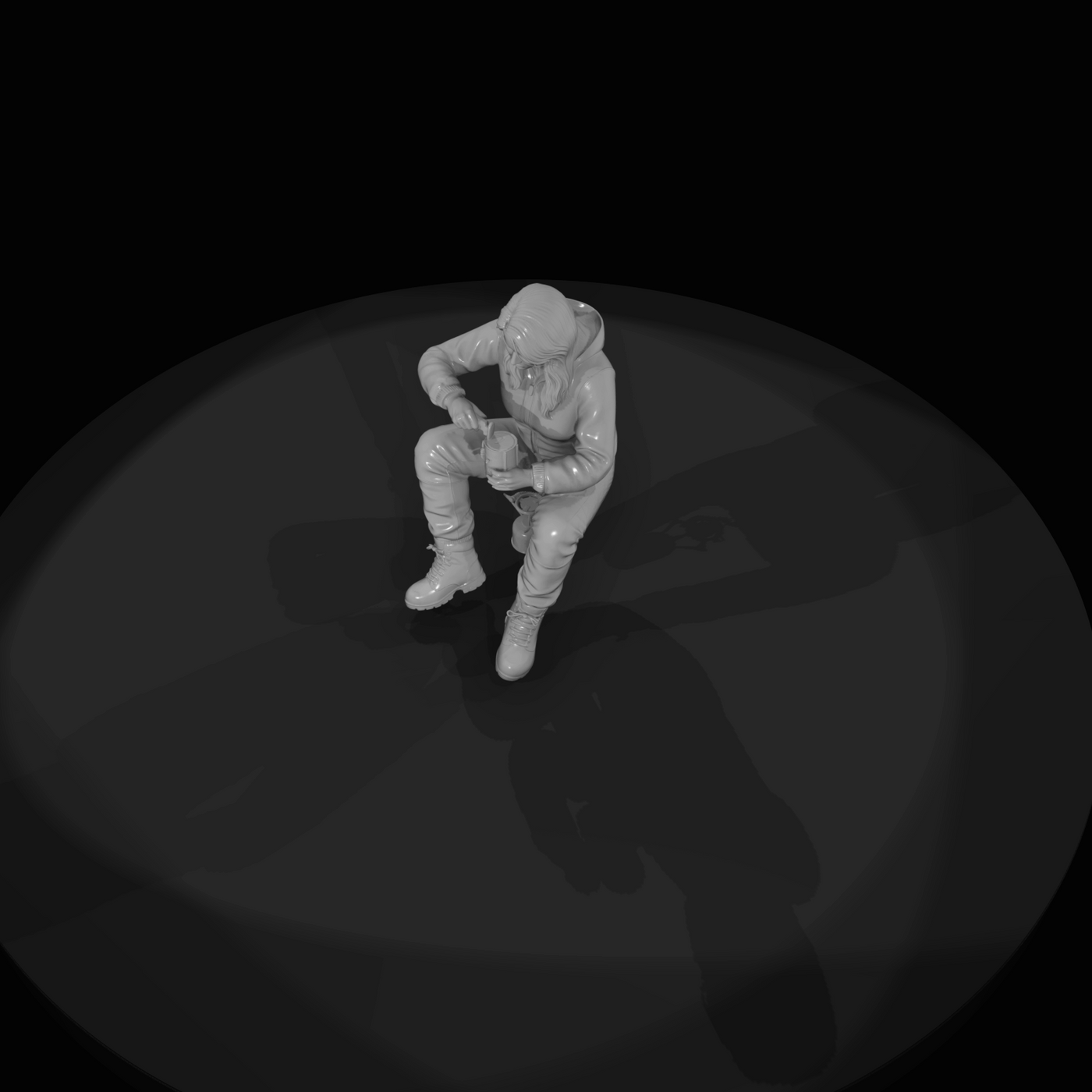 Black Friday Shopper Figure (estimated) — canned