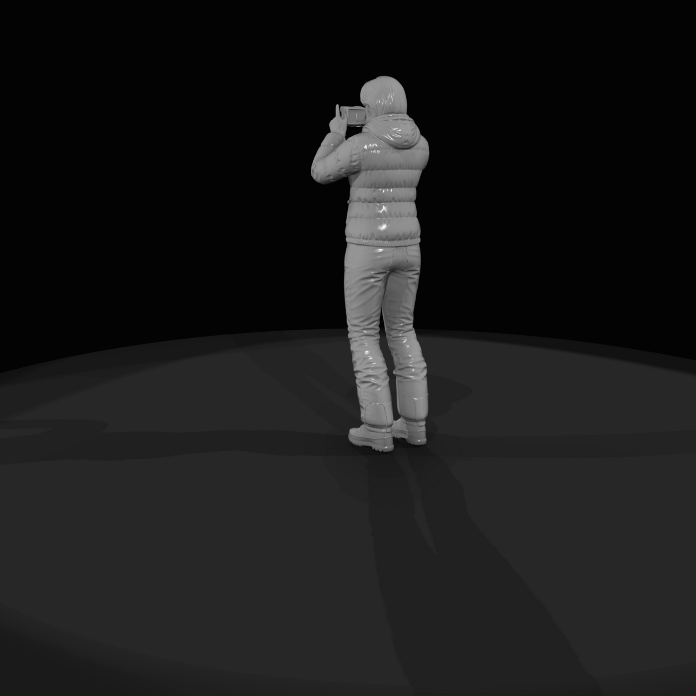 Black Friday Shopper Figure (estimated) — Disposable
