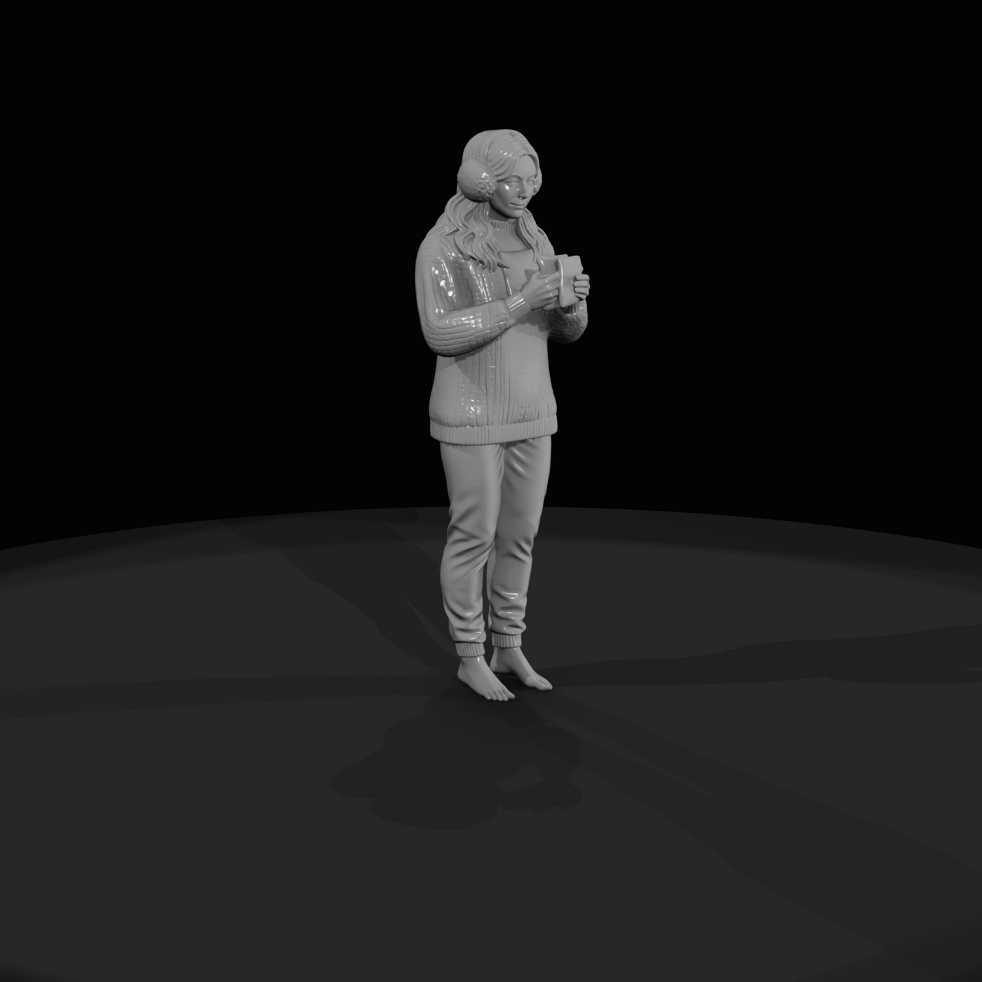 Black Friday Shopper Figure (estimated) — Hand