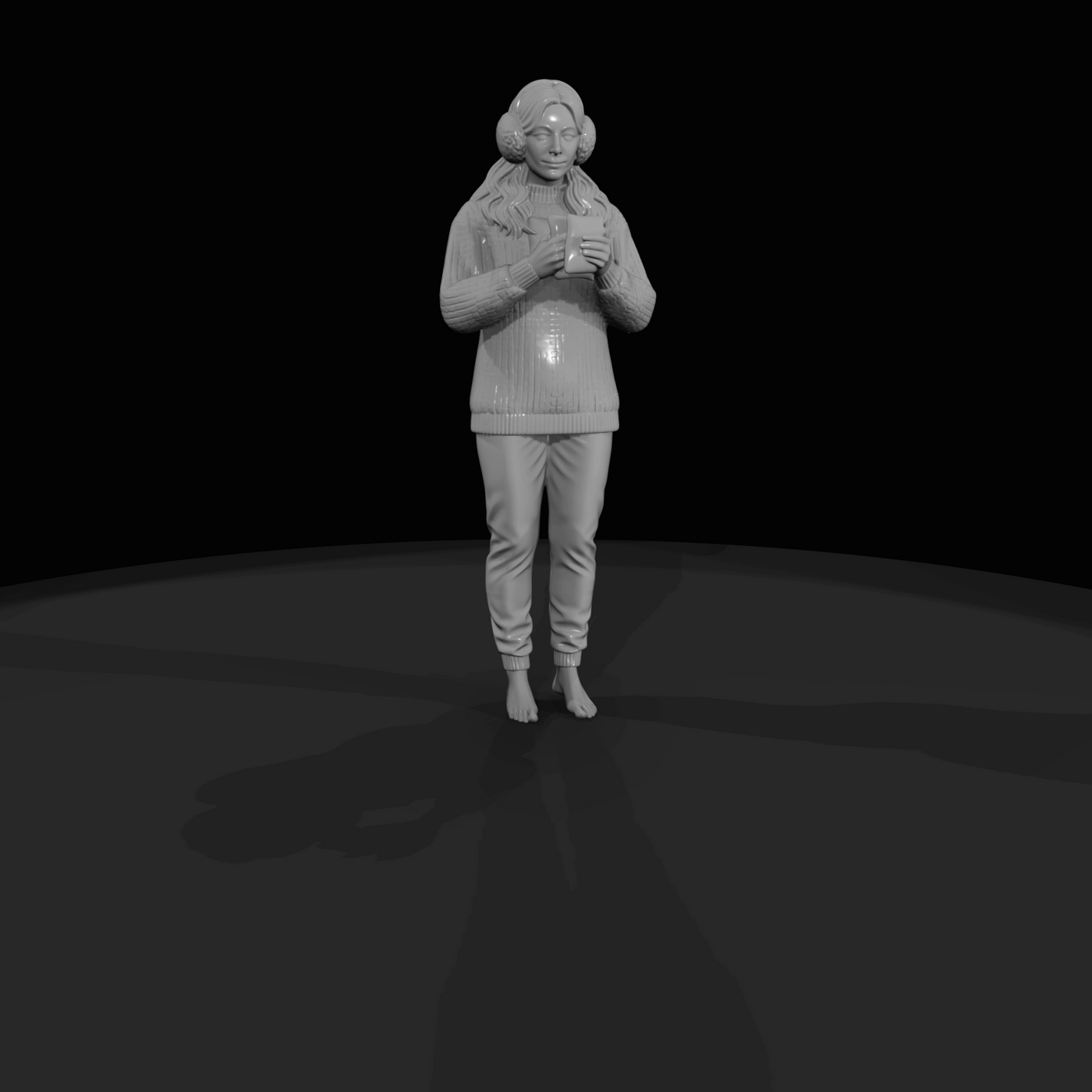 Black Friday Shopper Figure (estimated) — Hand