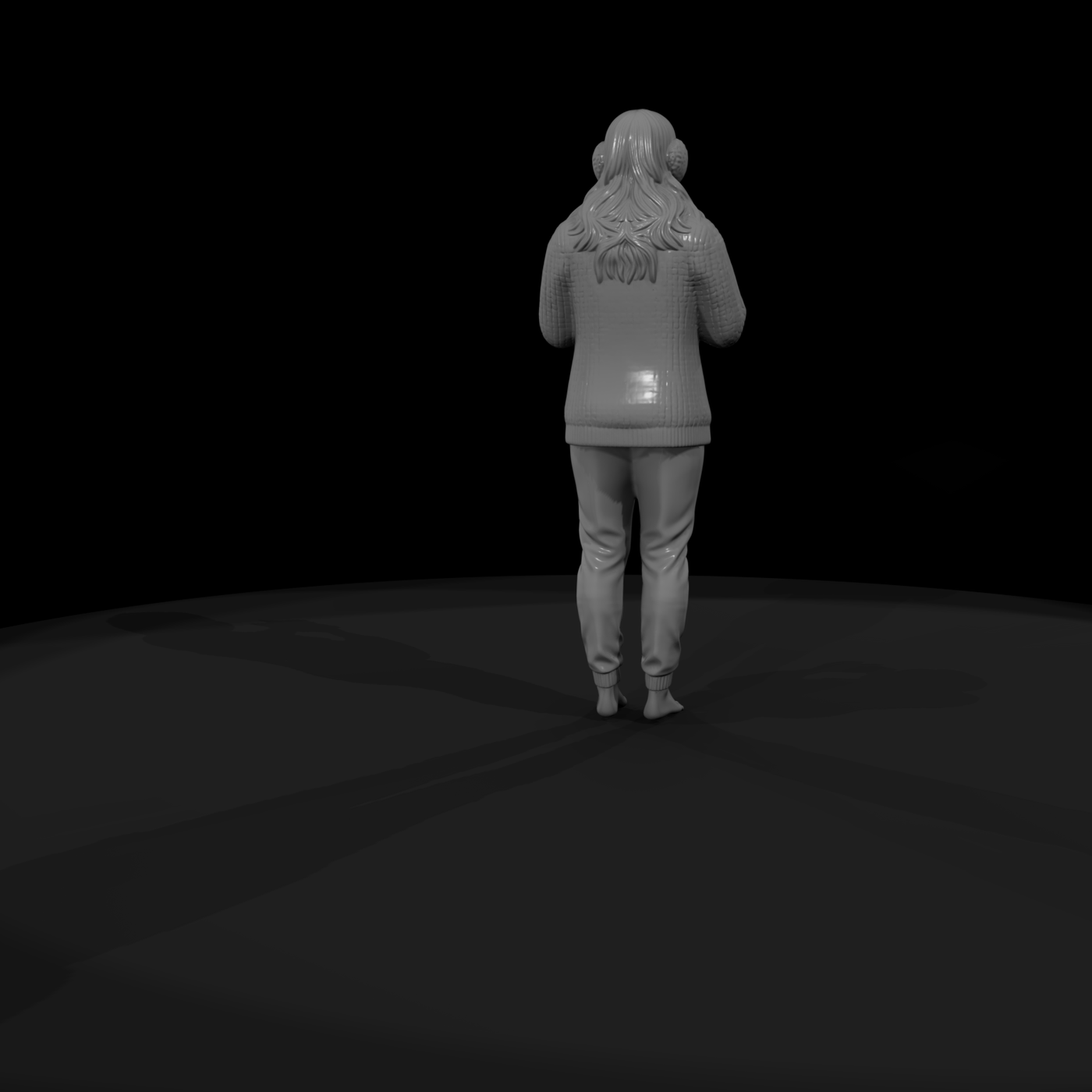 black friday woman with hand