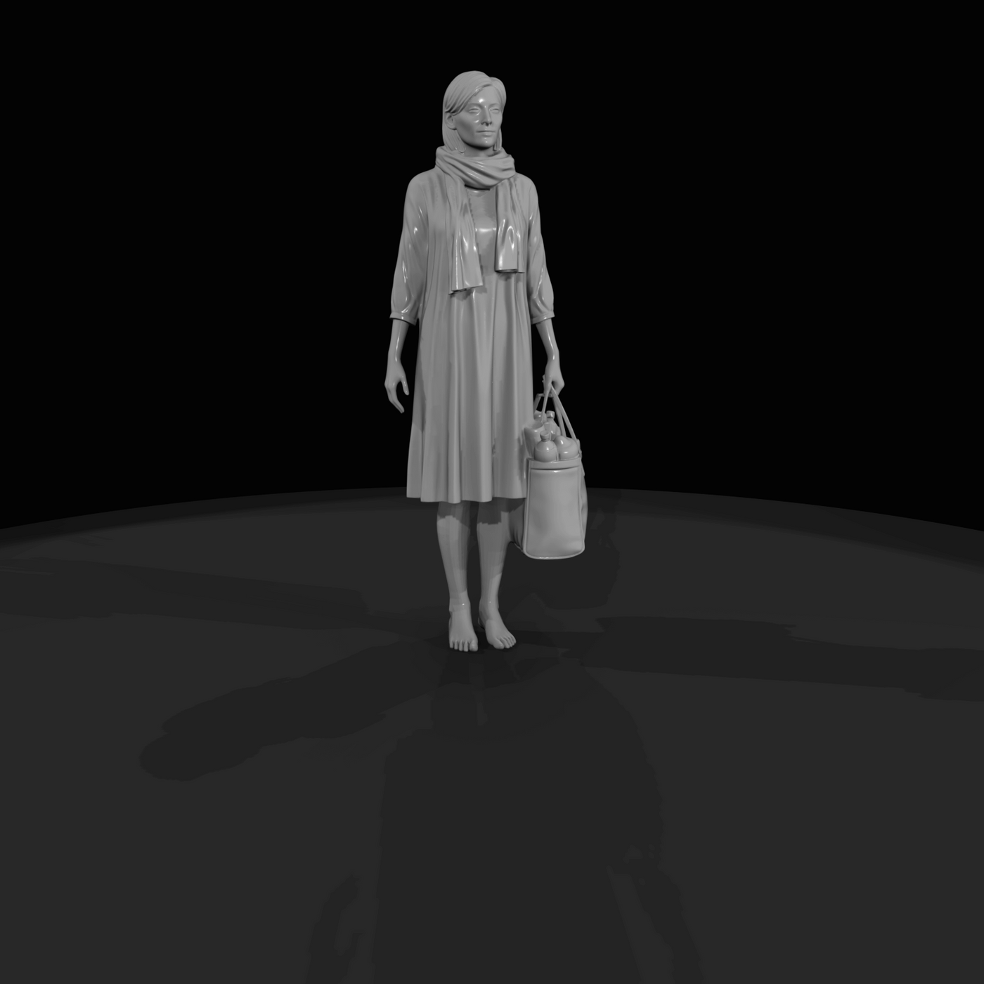 Black Friday Shopper Figure (estimated) — Tote