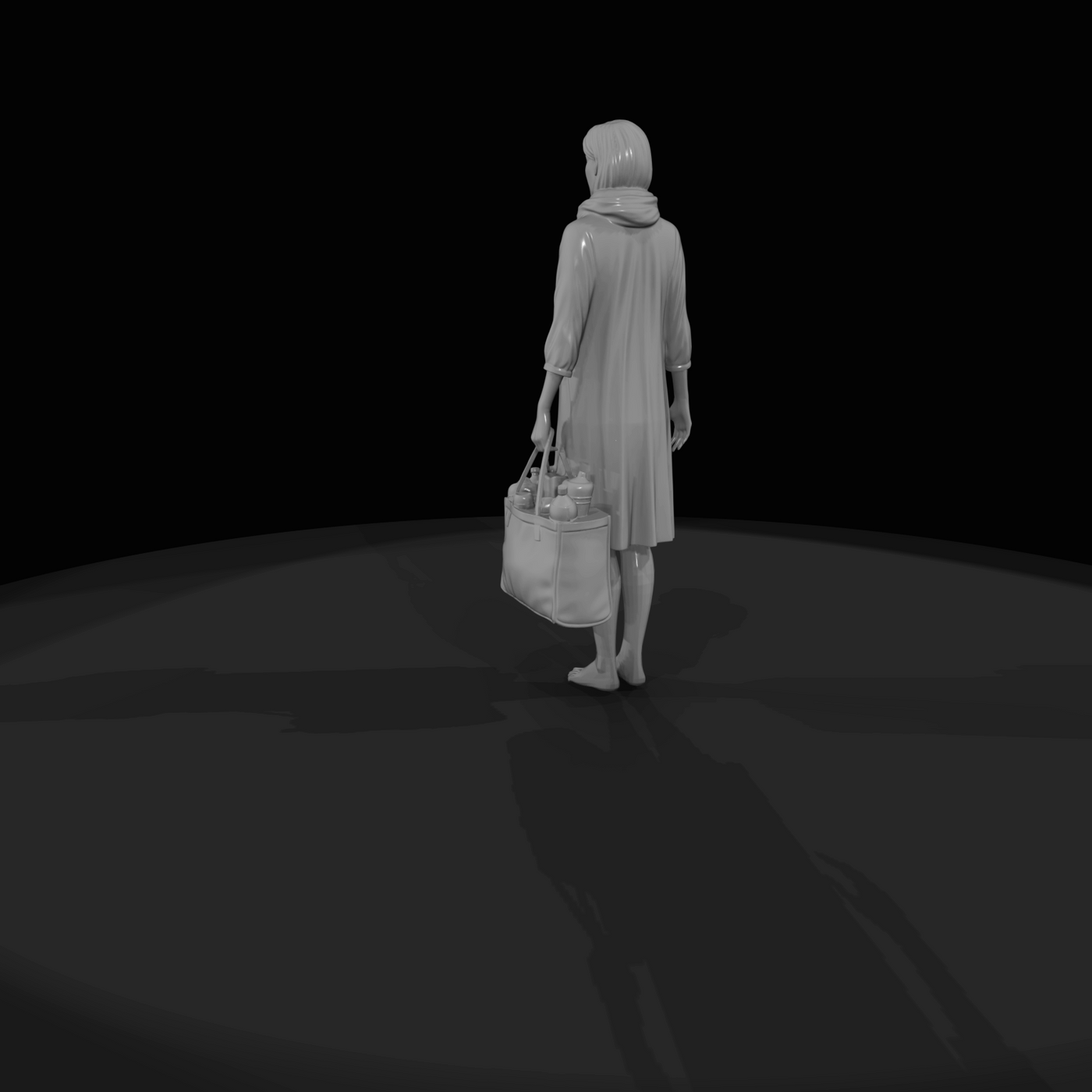 Black Friday Shopper Figure (estimated) — Tote
