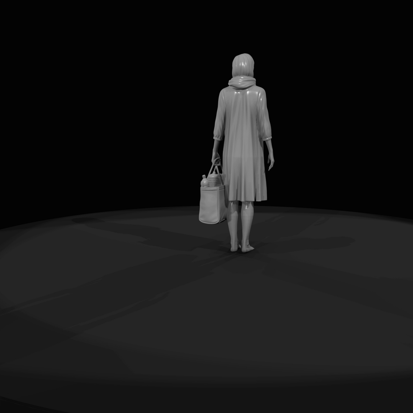 Black Friday Shopper Figure (estimated) — Tote