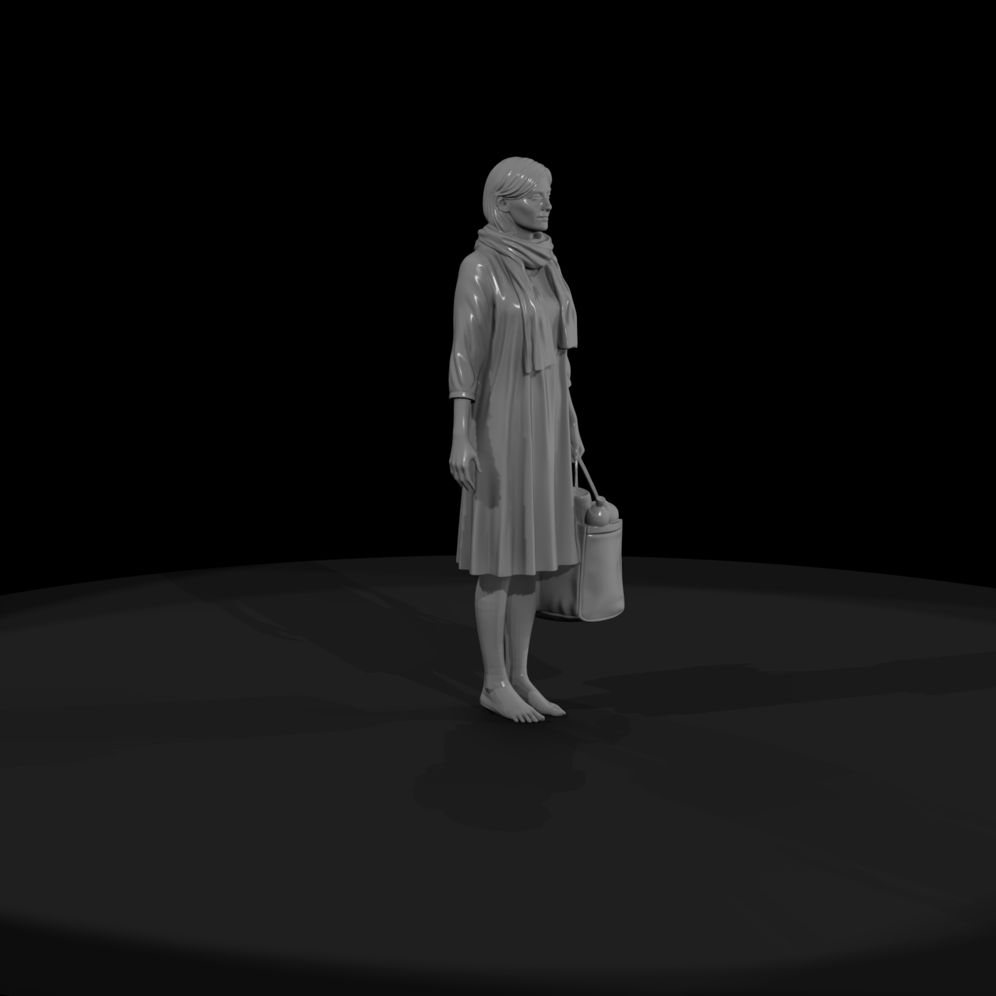 black friday woman with tote