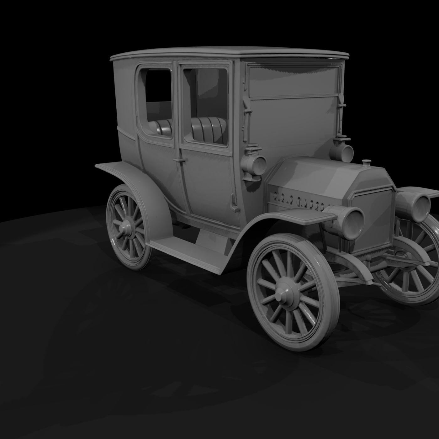 Brass-Era Sedan Model — Vintage Car