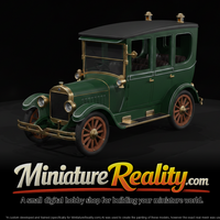 Brass-Era Touring Car Miniature, three-quarter view — thumbnail 1