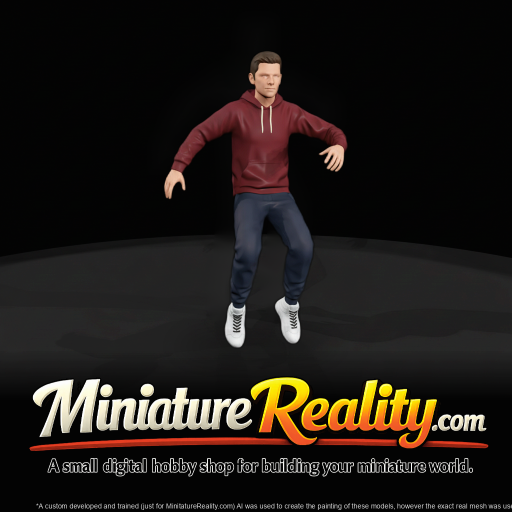 Breakdance Enthusiast — Male Figure in Hoodie